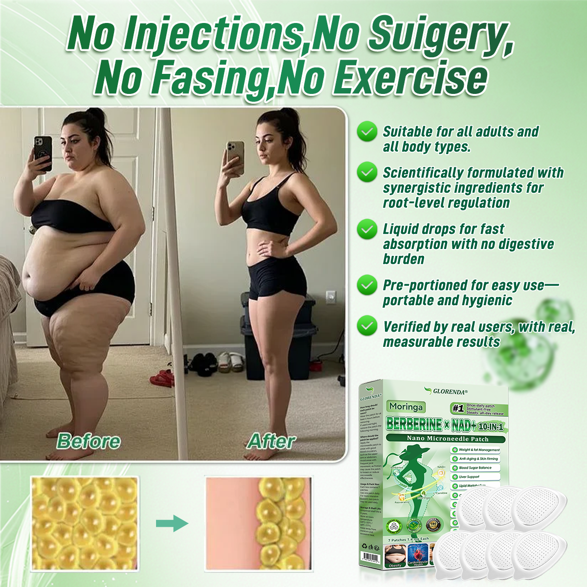 𝑶𝒇𝒇𝒊𝒄𝒊𝒂𝒍 𝑺𝒕𝒐𝒓𝒆  | 👩‍⚕️💃𝐆𝐋𝐎𝑹𝑬𝑵𝑫𝗔®𝑴𝒐𝒓𝒊𝒏𝒈𝗮 · 𝗕𝗲𝗿𝗯𝗲𝗿𝙞𝙣𝙚 × 𝙉𝘼𝐃+ 𝟏𝟎-𝐢𝐧-𝟏 𝙉𝙖𝙣𝙤 𝙈𝙞𝙘𝙧𝙤𝙣𝙚𝙚𝐝𝐥𝐞 𝐏𝐚𝐭𝙘𝙝(𝐉𝐮𝐬𝐭 𝐨𝐧𝐜𝐞 𝐚 𝐝𝐚𝐲, 𝐯𝐢𝐬𝐢𝐛𝐥𝐞 𝐜𝐡𝐚𝐧𝐠𝐞𝐬 𝐢𝐧 𝟕 𝐝𝐚𝐲𝐬） ✅ 𝐅𝐨𝐫 𝐨𝐛𝐞𝐬𝐢𝐭𝐲, 🅛🅞🅞🅢🅔 🅢🅚🅘🅝,𝐝𝐢𝐚𝐛𝐞𝐭𝐞𝐬, 𝐬𝐥𝐞𝐞𝐩 𝐚𝐩𝐧𝐞𝐚, 𝐣𝐨𝐢𝐧𝐭 𝐢𝐬𝐬𝐮𝐞𝐬, 𝐚𝐧𝐝 𝐦𝐨𝐫𝐞